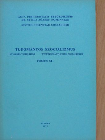 Csépányi Dezső - Tudományos szocializmus Tomus XI. [antikvár]