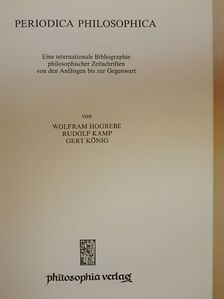 Gert König - Periodica Philosophica [antikvár]