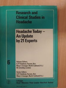 J. W. Lance - Headache Today - An Update by 21 Experts [antikvár]