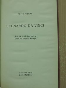 Fritz Knapp - Leonardo Da Vinci [antikvár]