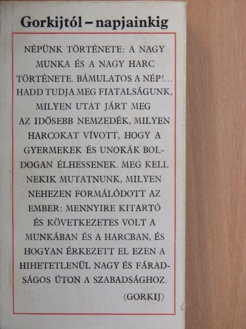 Ecsedy Andorné - Gorkijtól-napjainkig I. (töredék) [antikvár]