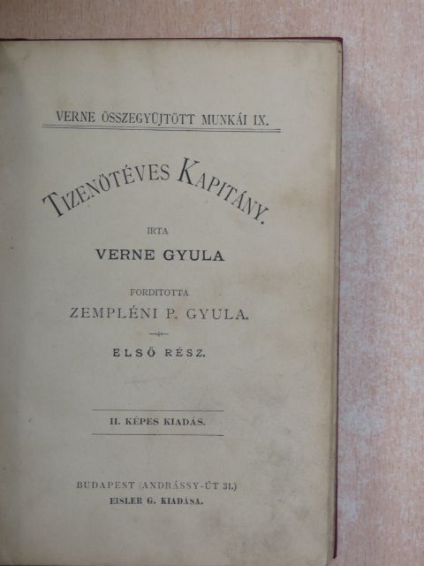 Verne Gyula - Tizenötéves kapitány I-II. [antikvár]