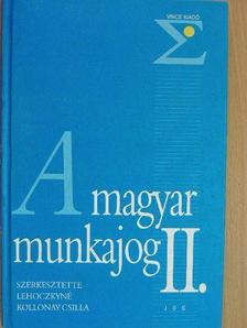 Hágelmayer Istvánné - A magyar munkajog II. [antikvár]