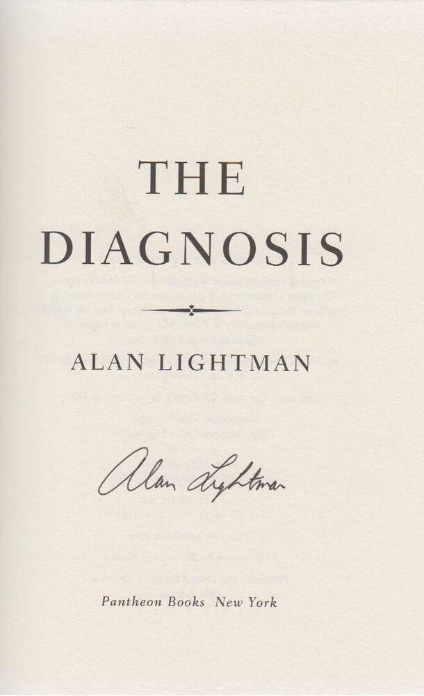 Alan Lightman - The Diagnosis (aláírt) [antikvár]
