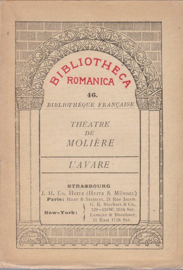 MOLIÉRE - Théatre de Moliére - L'Avare [antikvár]