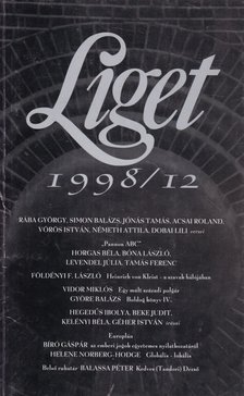 Levendel Júlia, Horgas Béla - Liget 1998/12. szám [antikvár]