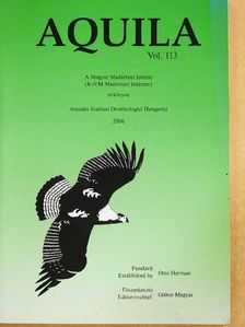Barbácsy Zoltán - Aquila - A Magyar Madártani Intézet évkönyve 2006 [antikvár]
