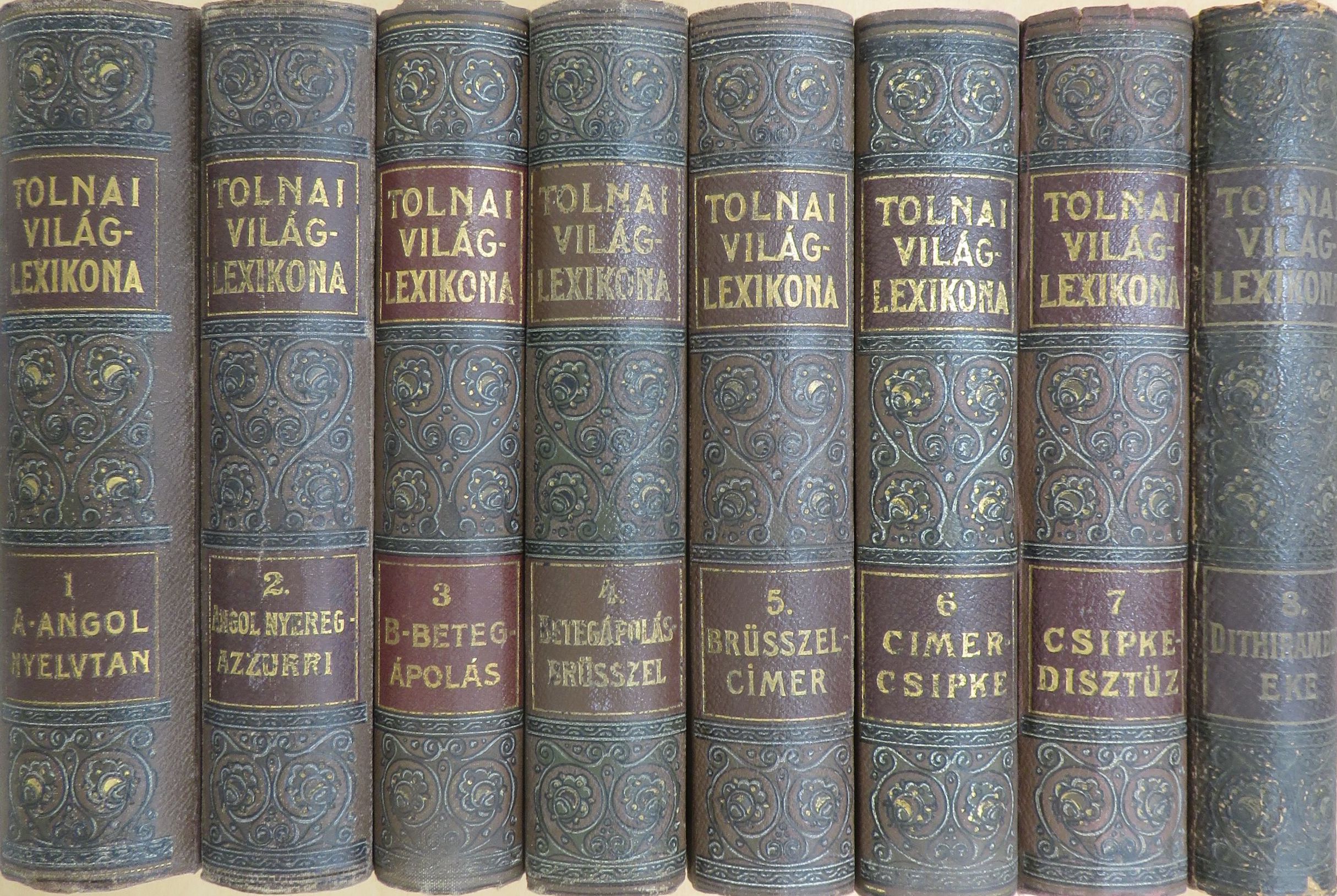Tolnai világlexikona I-VIII. [antikvár]