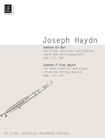 HAYDN JOSEPH - SONATE ES-DUR FÜR FLÖTE (VIOLINE) UND KLAVIER (NACH DEM STR.QUART,H.III:80)