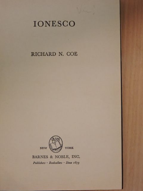 Richard N. Coe - Ionesco [antikvár]