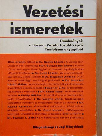 Bognár Elek - Vezetési ismeretek [antikvár]