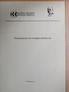 Tanulmányi és vizsgaszabályzat [antikvár]