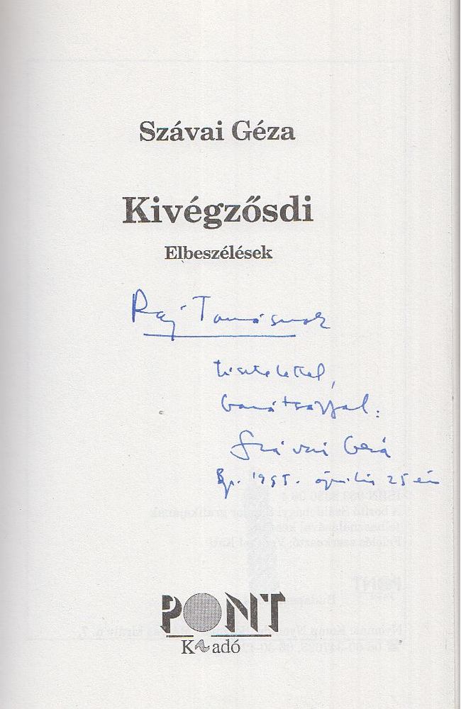 Szávai Géza - Kivégzősdi (dedikált) [antikvár]