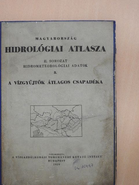 Magyarország hidrológiai atlasza II. [antikvár]