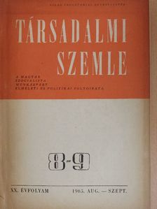 Dr. Ausch Sándor - Társadalmi Szemle 1965. augusztus-szeptember  [antikvár]