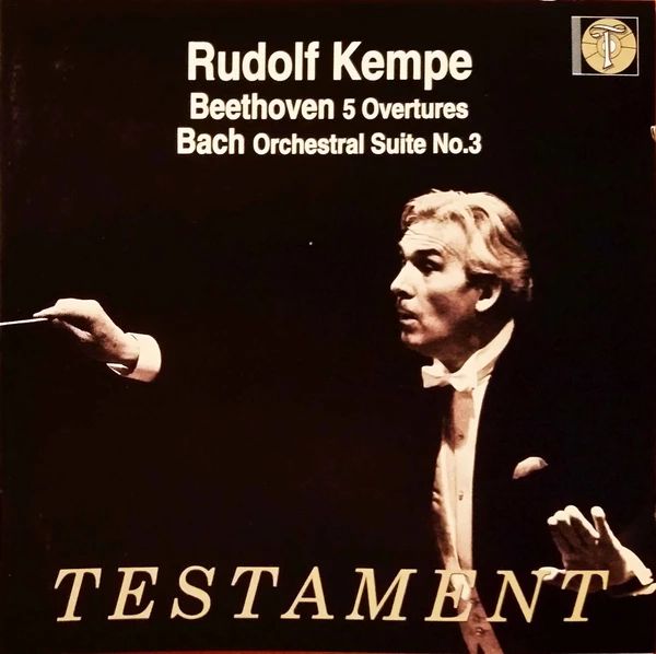 BEETHOVEN; BACH - 5 OVERTURES; ORCHESTRAL SUITE NO.3 CD KEMPE