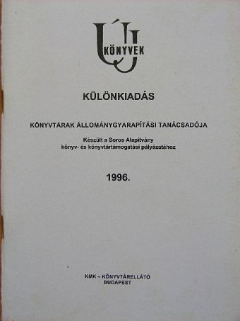 Új könyvek 1996. [antikvár]