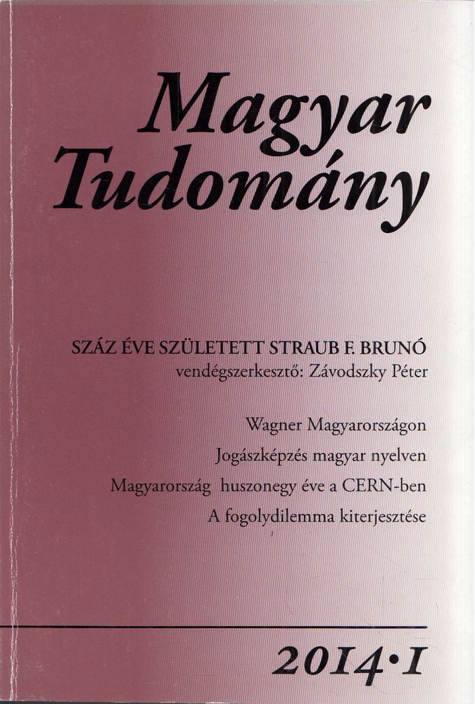 CSÁNYI VILMOS - Magyar tudomány 2014/1 [antikvár]