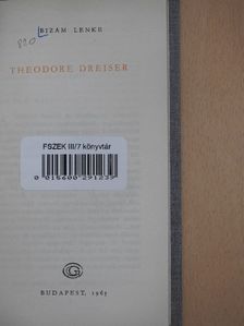 Bizám Lenke - Theodore Dreiser [antikvár]