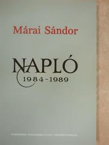 Márai Sándor - Napló 1984-1989 [antikvár]