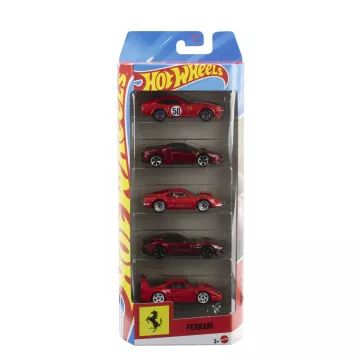 Hot Wheels: kisautók: Ferrari 5 Darabos Szett