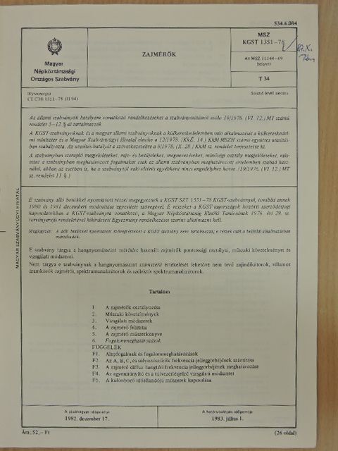 Zajmérők [antikvár]