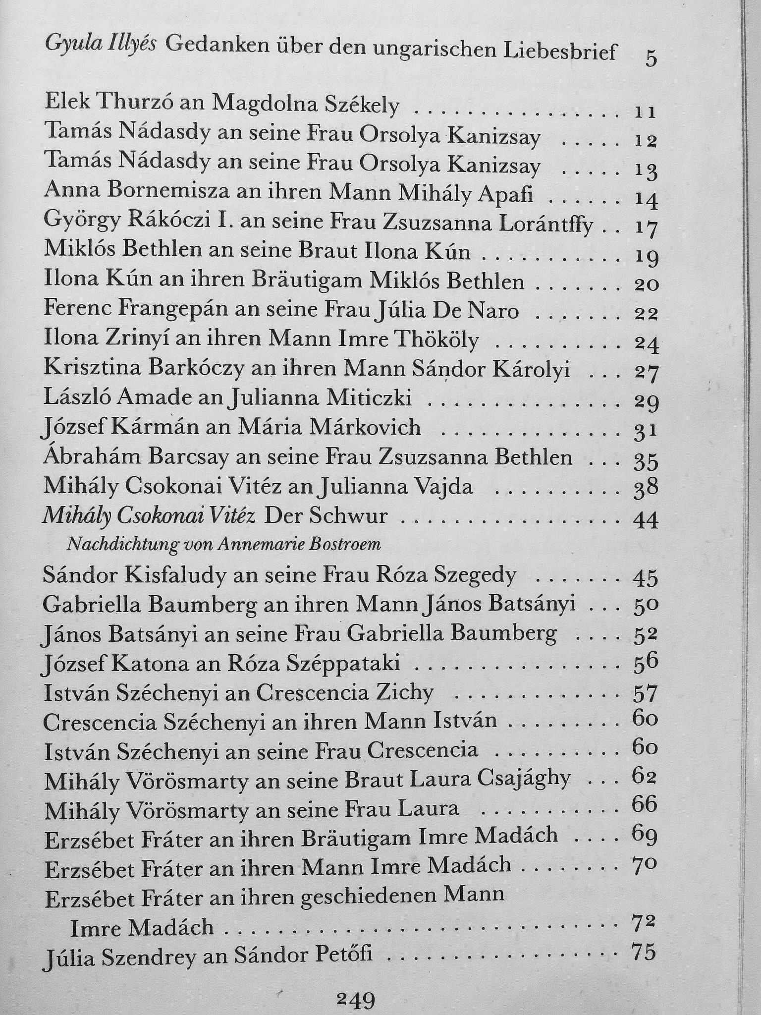 Erdélyi János - Ungarische Liebesbriefe aus fünf Jahrhunderten [antikvár]