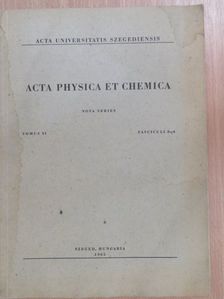F. Berencz - Acta Physica et Chemica Tomus XI. Fasciculi 3-4. [antikvár]