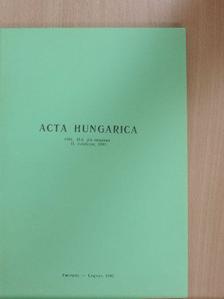 Fischer Holger - Acta Hungarica 1991 [antikvár]