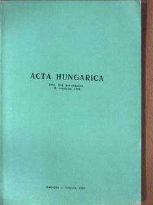 Fischer Holger - Acta Hungarica 1991 [antikvár]