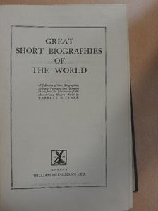 Gamaliel Bradford - Great short biographies of the world [antikvár]