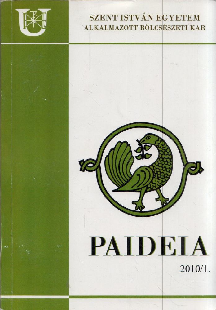 Szarvák Tibor - Paideia 2010/1. [antikvár]