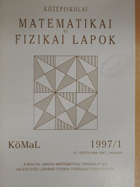 Benczúr Péter - Középiskolai matematikai és fizikai lapok 1997. január [antikvár]