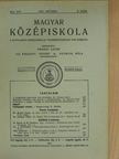Dr. Galamb Ödön - Magyar Középiskola 1937. október [antikvár]