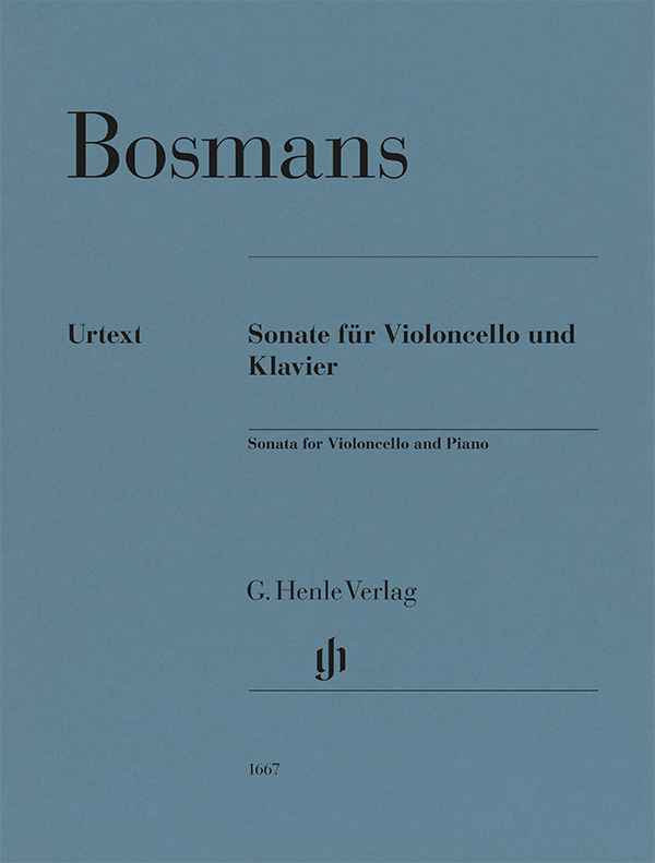 BOSMANS - SONATA FÜR VIOLONCELLO UND KLAVIER