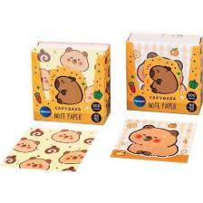 P0130 - 0348 - Jegyzettömb CAPYBARA kockatömb 200 lapos 60x60 mm - többféle