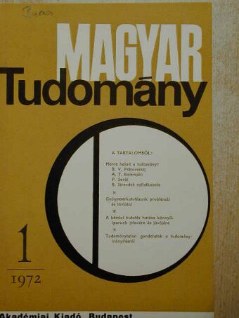 Ács Tamás - Magyar Tudomány 1972. január-december [antikvár]