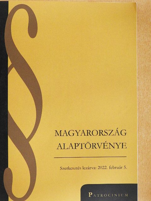 Magyarország Alaptörvénye [antikvár]