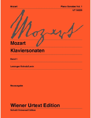 MOZART, W,A, - KLAVIERSONATEN BAND 1 NEUAUSGABE WIENER URTEXT (LEISINGER / SCHOLZ / LEVIN)