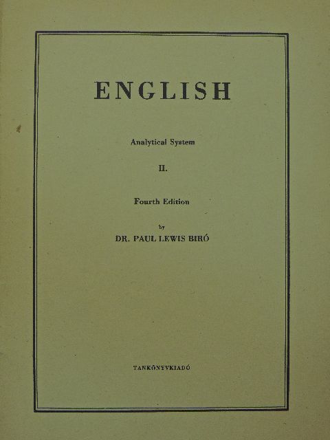 Dr. Bíró Lajos Pál - English II. [antikvár]