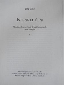 Jörg Zink - Istennel élni [antikvár]