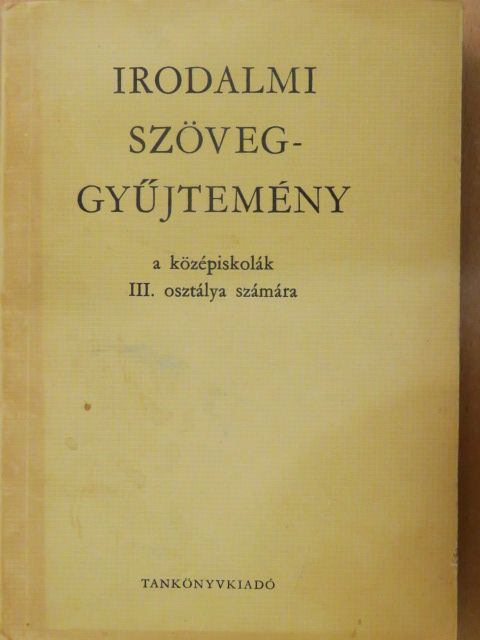 Dr. Vidor Pálné - Irodalmi szöveggyűjtemény III. [antikvár]