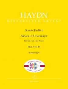 HAYDN JOSEPH - SONATE ES-DUR FÜR KLAVIER HOB. XVI:49 "GENZINGER"