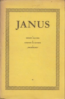 Horányi Özséb - Janus VI.  A nemzeti kultúráról [antikvár]