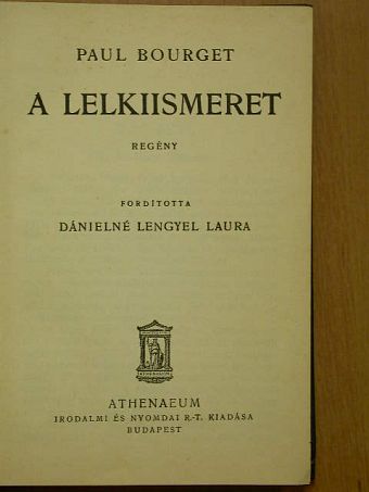 Paul Bourget - A lelkiismeret [antikvár]