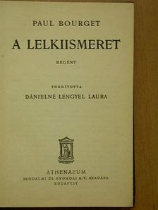 Paul Bourget - A lelkiismeret [antikvár]