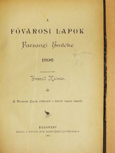 Abonyi Árpád - A Fővárosi Lapok Farsangi Emléke 1896 [antikvár]