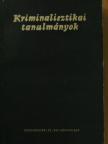 Dr. Egressy András - Kriminalisztikai tanulmányok VIII. [antikvár]