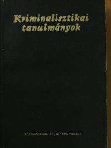 Dr. Egressy András - Kriminalisztikai tanulmányok VIII. [antikvár]
