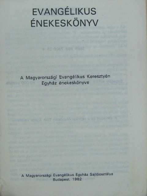 Evangélikus énekeskönyv [antikvár]